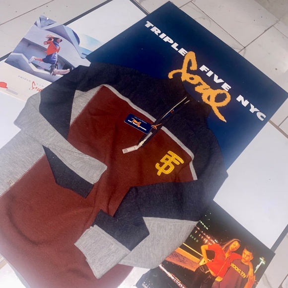 TRIPLE FIVE SOUL Vintage Slim Fit Brooklyn Sweater Top Sz 3X - Picture 12 of 14